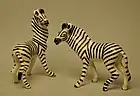 Robert Simmons zebra figurines.