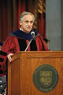 Robert Zimmer (BA, 1968) is a mathematician and served as president of the University of Chicago from 2006 to 2021.