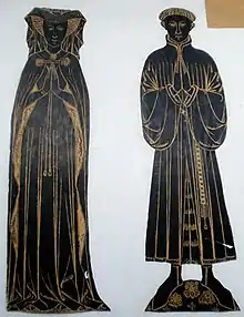 Brass rubbing from tomb of Robert and Joan Skerne, All Saints Parish Church, Kingston upon Thames