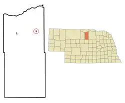 Location of Newport, Nebraska
