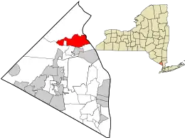 Location in Rockland County and the state of New York.