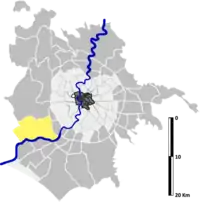 Position of the zona within the city
