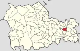 Location in Neamț County