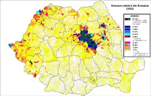 Catholicism in Romania (2002 census)