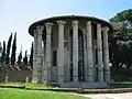 Temple of Hercules Victor, in the Forum Boarium in Rome.