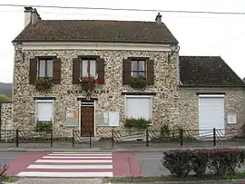 The town hall and school of Romeny-sur-Marne