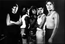 Romeo Void (left to right): Frank Zincavage, Aaron Smith, Debora Iyall, Peter Woods, Benjamin Bossi