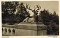 Rominten Hunting Lodge: the deer's bridge. The statue was moved to Sosnovka near Moscow after World War II.