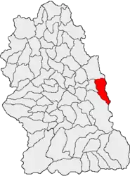 Location in Hunedoara County