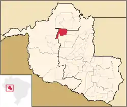 Location in Rondônia  state