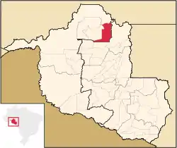 Location in Rondônia state