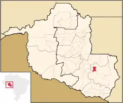 Location in Rondônia  state