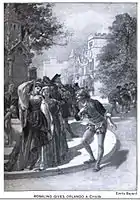 Illustration of scene from As You Like It by William Shakespeare