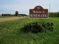 Welcome sign in Rosemark
