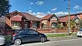 Roslyn, Ortona, & Anembo. Row of three Federation bungalows in Marrickville, New South Wales. Completed 1917.