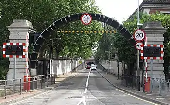 Image 3Southern approach to the Rotherhithe Tunnel that runs under the River Thames in east London between Rotherhithe and Limehouse.