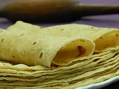 Gujarati chapati, known as Rotli which is thinner.