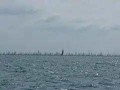 Some of the 1700 boats in the 2010 Round the Island Race.