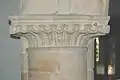 St Leonard and James': square-cut capital of impost on east side of east arch of south aisle, circa 1180
