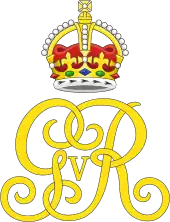 Royal cypher of King George V, using the Tudor Crown