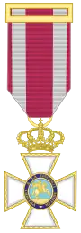 Royal and Military Order of Saint Hermenegildo gold cross in bronze gilt