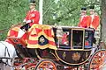 Coachman and footmen in semi-state livery for the Queen's Birthday Parade