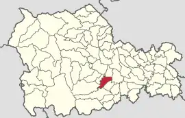 Location in Neamț County