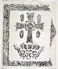 Rubbing of a Nestorian cross at the Temple of the Cross&nbsp;[de]