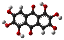 Ball-and-stick model of rufigallol