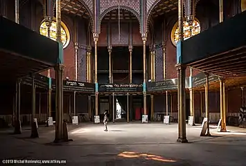 Interior of the Rumbach Street synagogue, Budapest (1870–1873)