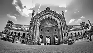 , viewed from the front