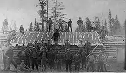 Image 6Loggers at Russell Camp, Aroostook County, ca. 1900 (from History of Maine)