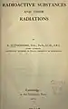 Title page to Radioactive Substances and their Radiations (1913)