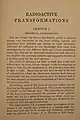 First to Radioactive Transformations (1906)