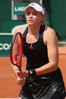 Elena Rybakina, the winner of the 2022 ladies' singles. It was her first major title.