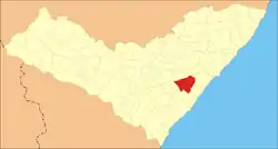 Location of São Miguel dos Campos-AL in the State of Alagoas