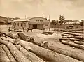 Sawmill with log yard