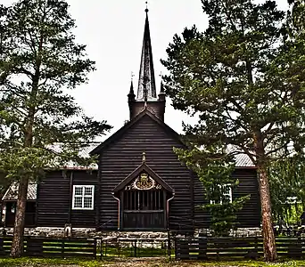 View of the present church building