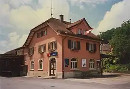 station building street-side
