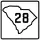 South Carolina Highway 28 Business marker