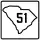 South Carolina Highway 51 Alternate marker