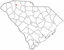 Location of NateTown, South Carolina