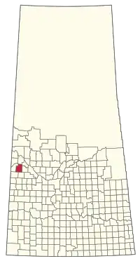 Location of the RM of Hillsdale No. 440 in Saskatchewan