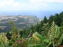 The northern coastal frontier of São Pedro, as seen from Pico Alto, island of Santa Maria