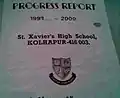 School emblem as it appears on a progress report card