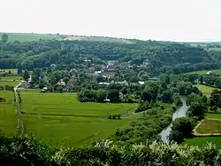 View of the village and castle of Saaleck
