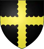 Sable a cross engrailed or