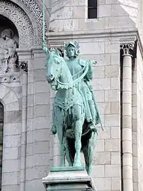 Statue of Joan of Arc (south facade)