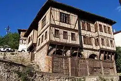 Timber-framed house in Safranbolu, as found in northern Anatolia and European Ottoman territories.