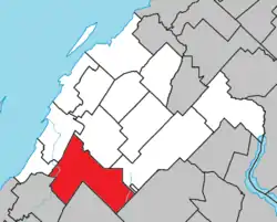 Location within Rivière-du-Loup RCM